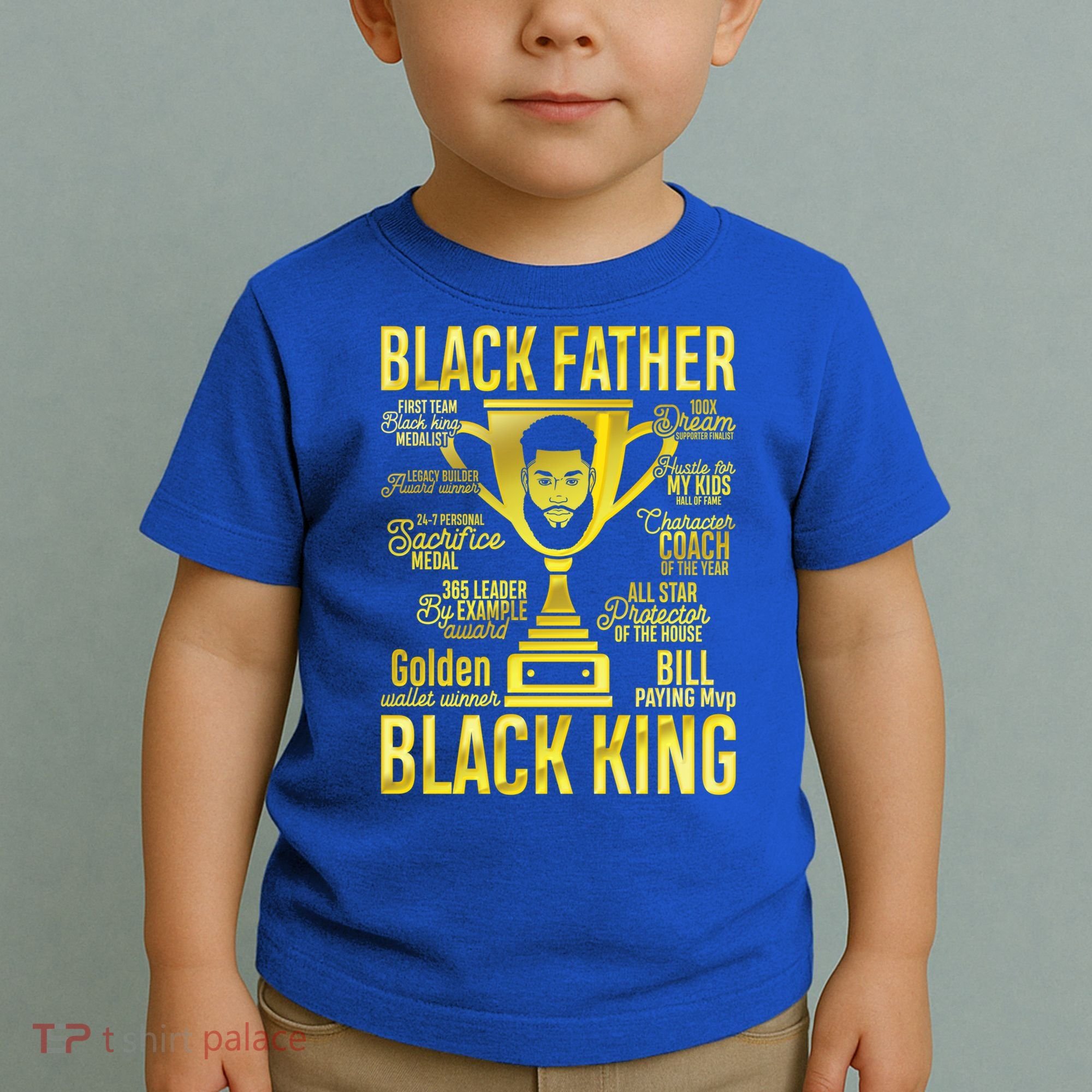 Black Father King Father's Day Juneteenth Black Dad Papa Gift Toddler T-Shirt