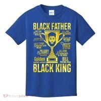 Black Father King Father's Day Juneteenth Black Dad Papa Gift Kids T-Shirt thumb 0
