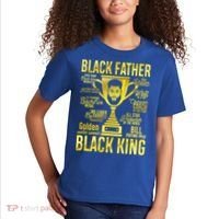 Black Father King Father's Day Juneteenth Black Dad Papa Gift Kids T-Shirt thumb 2