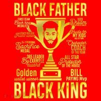 Black Father King Father's Day Juneteenth Black Dad Papa Gift Santa Hat thumb 1