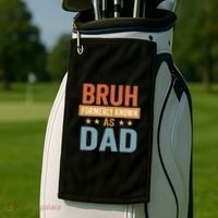 Bruh Formerly Known as Dad Golf Towel thumb 2