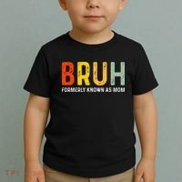 Bruh Formerly Known As Mom Funny MotherS Day Toddler T-Shirt thumb 2