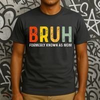 Bruh Formerly Known As Mom Funny MotherS Day T-Shirt thumb 3