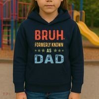 Bruh Formerly Known As Dad Kids Hoodie thumb 3