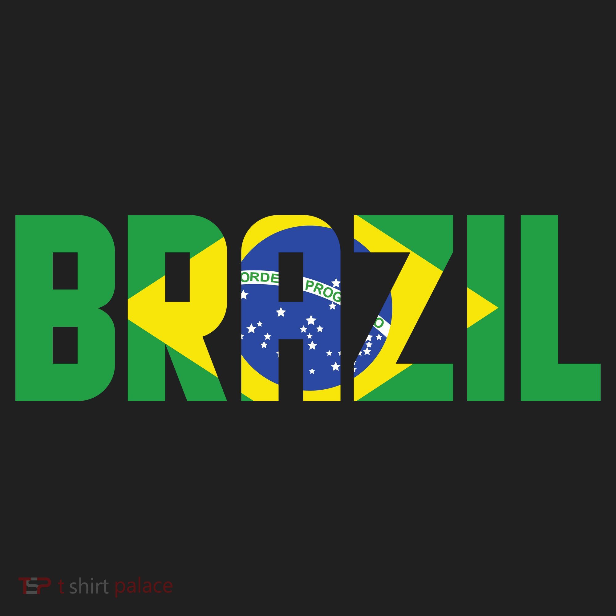 Brazil Flag Lettering Bold Graphic Apparel Women's Sweatshirt
