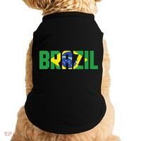 Brazil Flag Lettering Bold Graphic Apparel Doggie Tank thumb 0