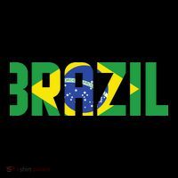 Brazil Flag Lettering Bold Graphic Apparel Hoodie thumb 7