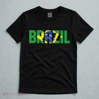 Brazil Flag Lettering Bold Graphic Apparel T-Shirt thumb 5