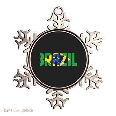 Brazil Flag Lettering Bold Graphic Apparel Ornament