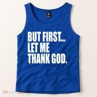 But First Let Me Thank God Gift Tank Top thumb 2