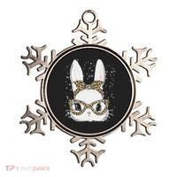 Bunny Face Leopard Glasses Headband Happy Easter Day Women's Ornament thumb 0