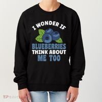 Blueberries Fruit Lover Blueberry Themed Party Gift Women's Sweatshirt thumb 0