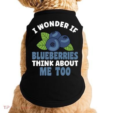 Blueberries Fruit Lover Blueberry Themed Party Gift Doggie Tank