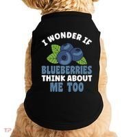 Blueberries Fruit Lover Blueberry Themed Party Gift Doggie Tank thumb 0