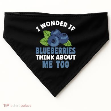 Blueberries Fruit Lover Blueberry Themed Party Gift USA-Made Doggie Bandana