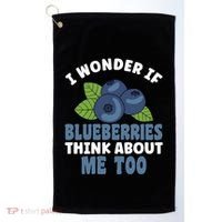 Blueberries Fruit Lover Blueberry Themed Party Gift Golf Towel thumb 0
