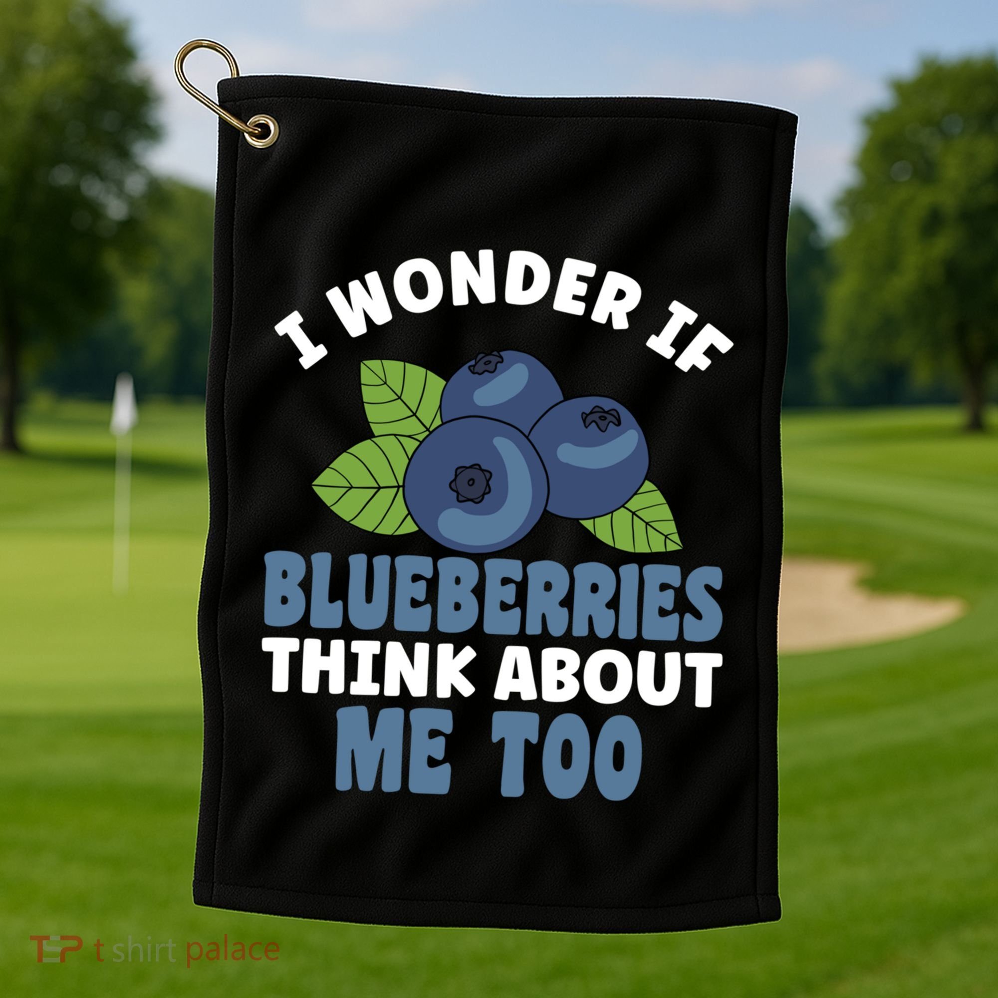 Blueberries Fruit Lover Blueberry Themed Party Gift Golf Towel