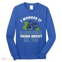 Blueberries Fruit Lover Blueberry Themed Party Gift Long Sleeve Shirt thumb 0