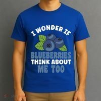 Blueberries Fruit Lover Blueberry Themed Party Gift T-Shirt thumb 3