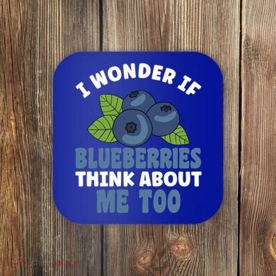 Blueberries Fruit Lover Blueberry Themed Party Gift Coaster