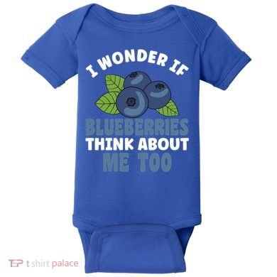 Blueberries Fruit Lover Blueberry Themed Party Gift Baby Bodysuit
