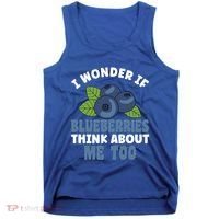 Blueberries Fruit Lover Blueberry Themed Party Gift Tank Top thumb 0