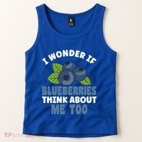 Blueberries Fruit Lover Blueberry Themed Party Gift Tank Top thumb 2