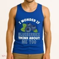 Blueberries Fruit Lover Blueberry Themed Party Gift Tank Top thumb 3