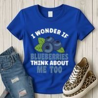 Blueberries Fruit Lover Blueberry Themed Party Gift Women's T-Shirt thumb 3