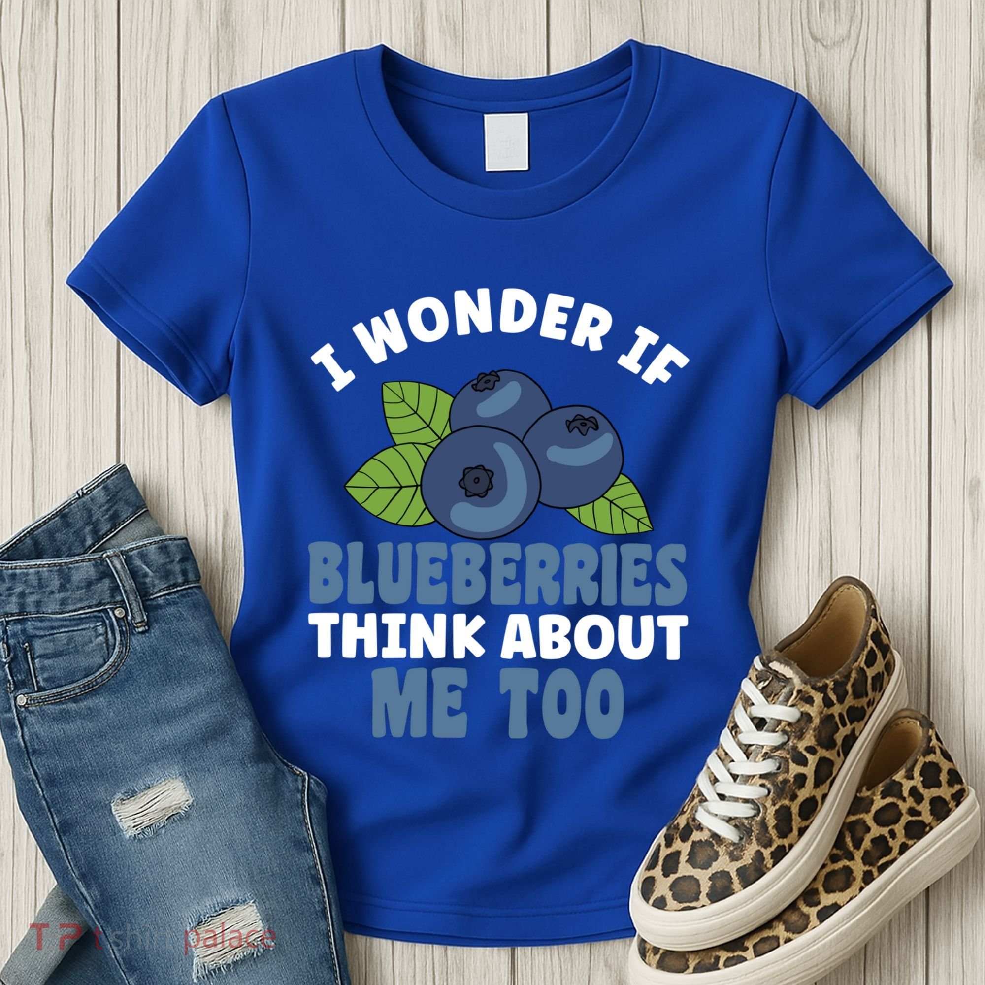 Blueberries Fruit Lover Blueberry Themed Party Gift Women's T-Shirt