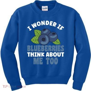 Blueberries Fruit Lover Blueberry Themed Party Gift Kids Sweatshirt