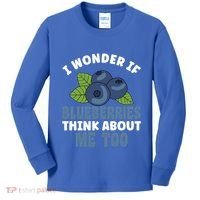 Blueberries Fruit Lover Blueberry Themed Party Gift Kids Long Sleeve Shirt thumb 0