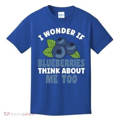 Blueberries Fruit Lover Blueberry Themed Party Gift Kids T-Shirt
