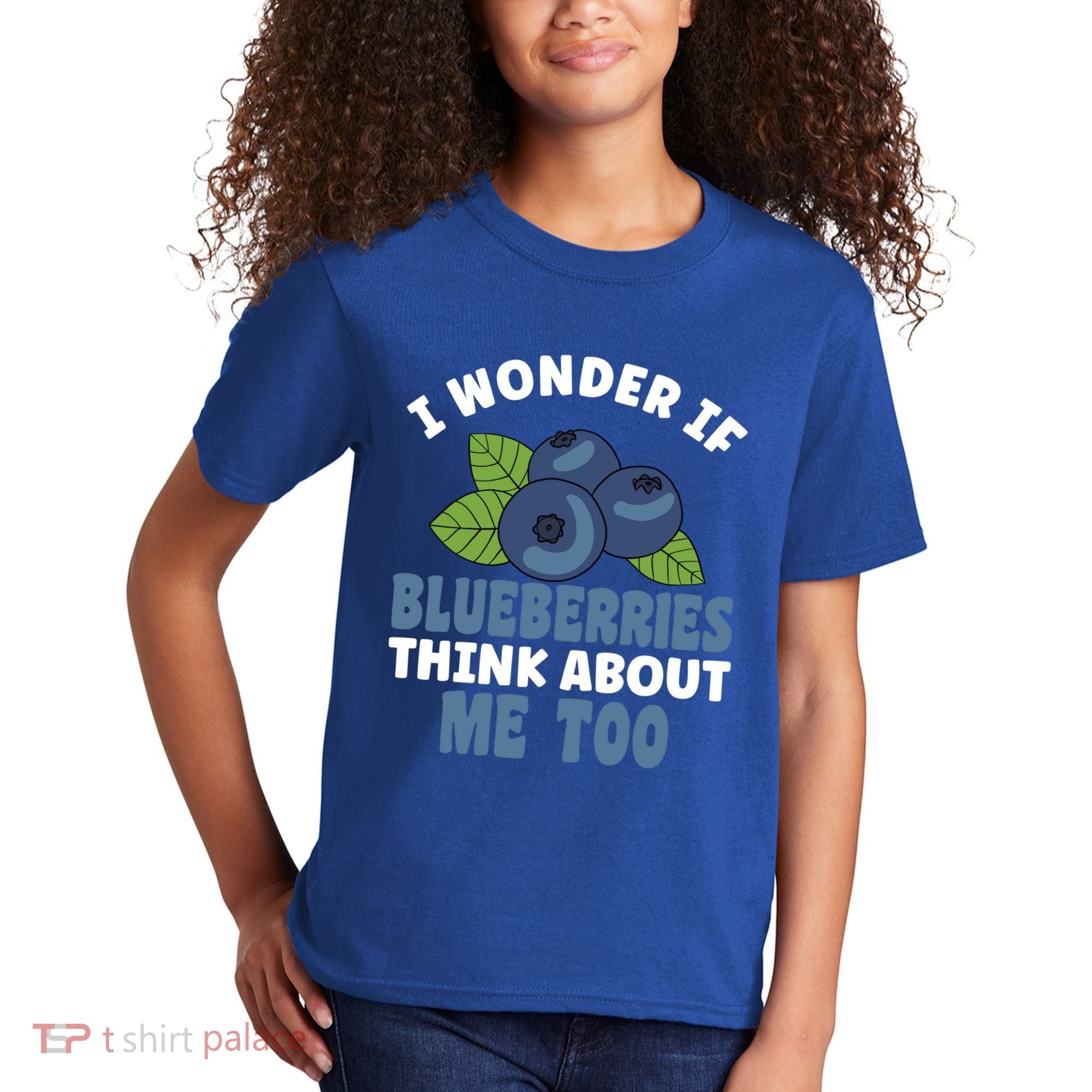 Blueberries Fruit Lover Blueberry Themed Party Gift Kids T-Shirt