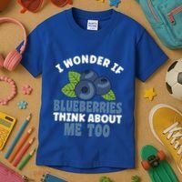 Blueberries Fruit Lover Blueberry Themed Party Gift Kids T-Shirt thumb 3