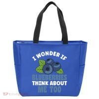 Blueberries Fruit Lover Blueberry Themed Party Gift Tote Bag thumb 0