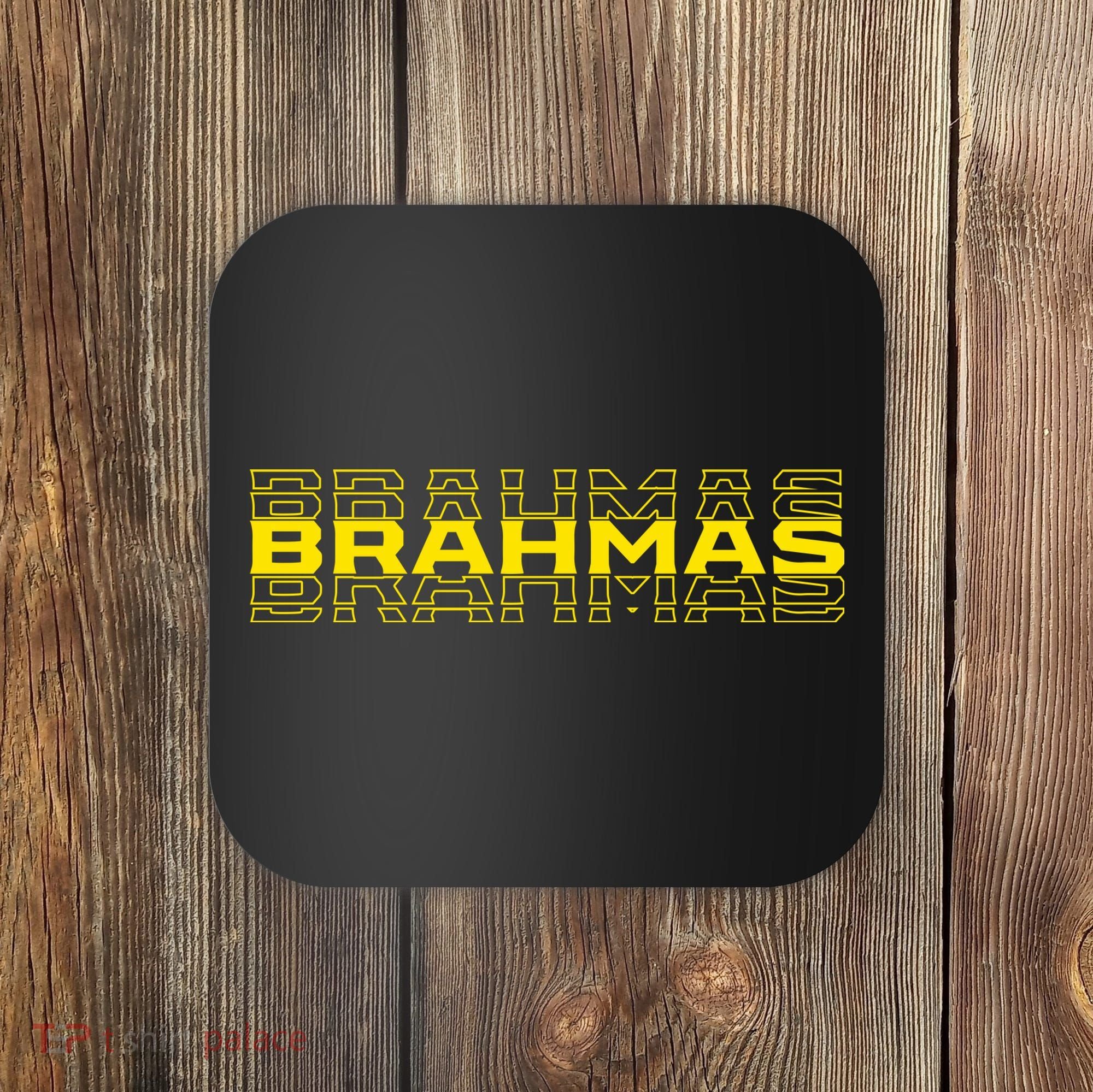 Brahmas Football Logo Coaster