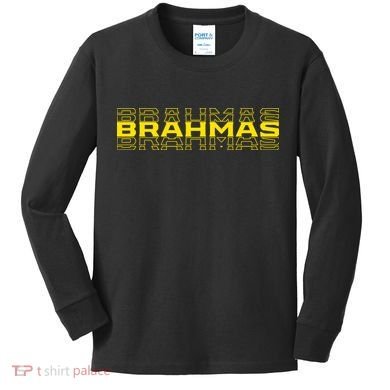 Brahmas Football Logo Kids Long Sleeve Shirt