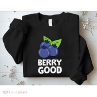Blueberry Fruit Love Blueberries Berry Good Sweatshirt thumb 2