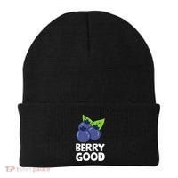 Blueberry Fruit Love Blueberries Berry Good Beanie thumb 0
