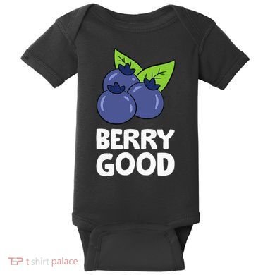 Blueberry Fruit Love Blueberries Berry Good Baby Bodysuit