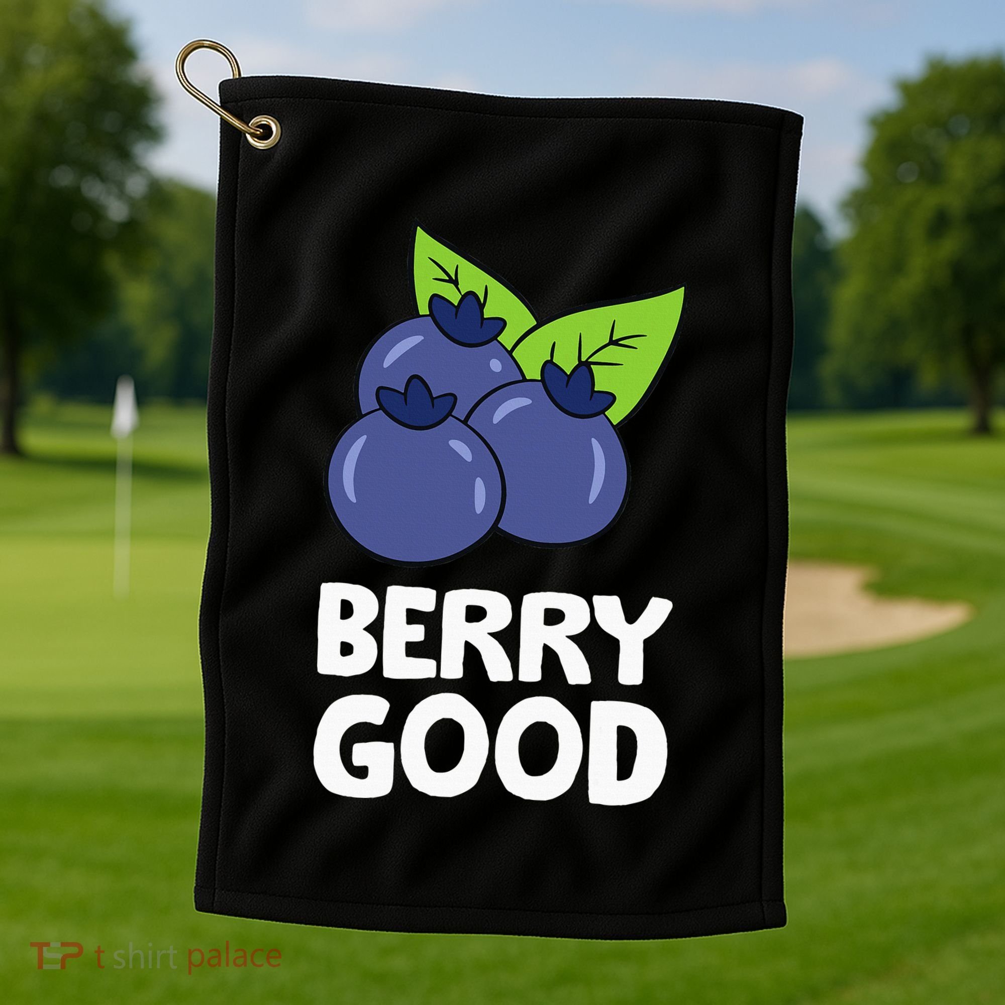 Blueberry Fruit Love Blueberries Berry Good Golf Towel