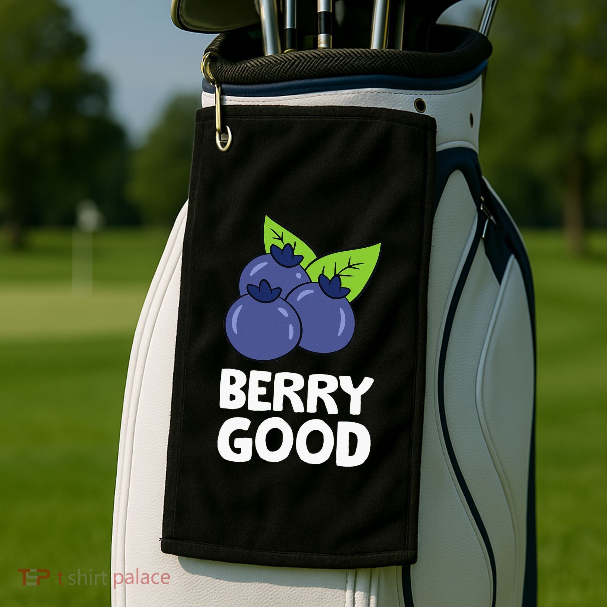 Blueberry Fruit Love Blueberries Berry Good Golf Towel