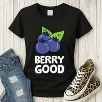 Blueberry Fruit Love Blueberries Berry Good Women's T-Shirt thumb 3