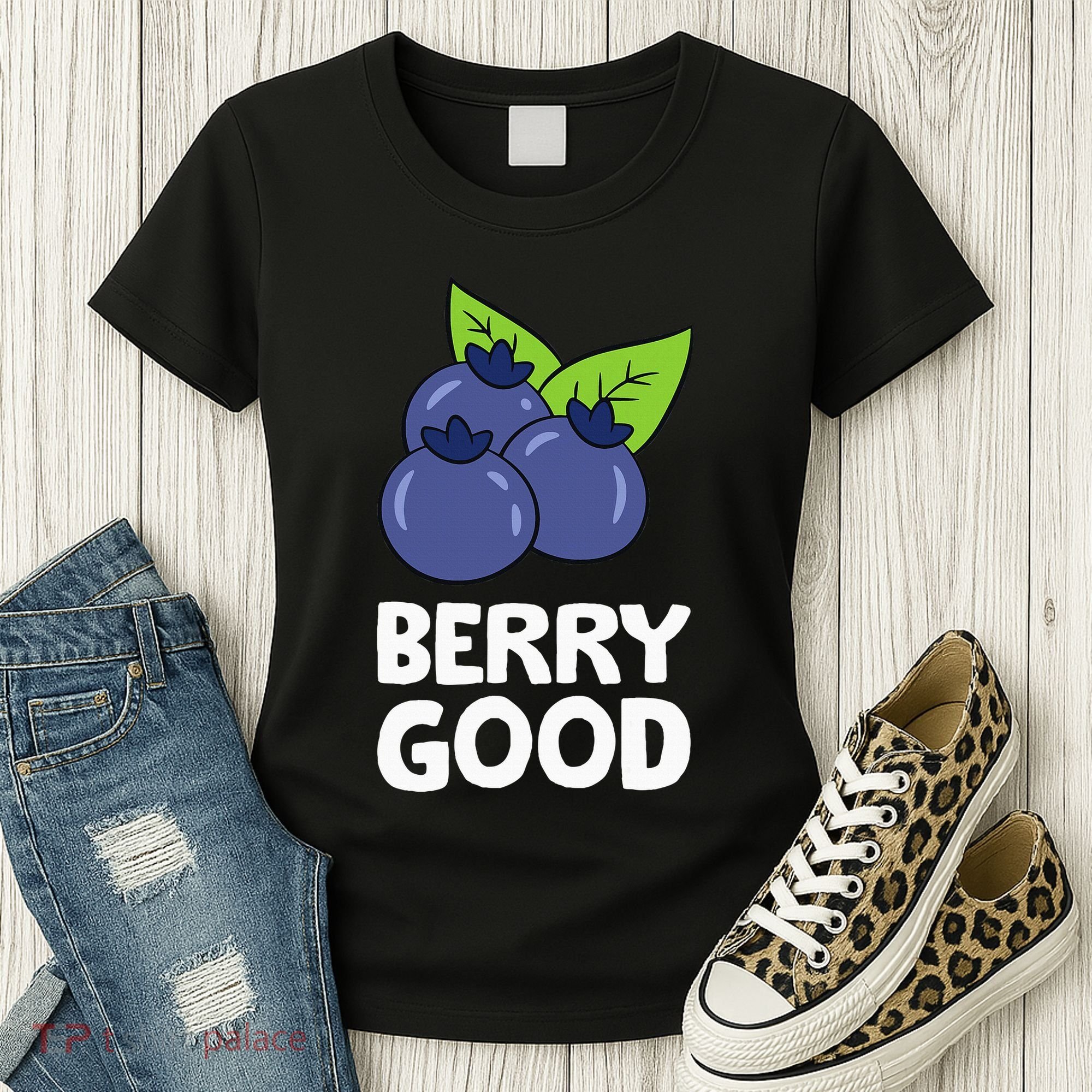 Blueberry Fruit Love Blueberries Berry Good Women's T-Shirt