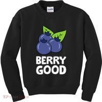Blueberry Fruit Love Blueberries Berry Good Kids Sweatshirt thumb 0