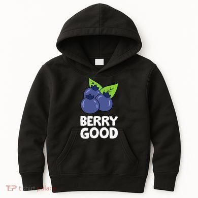 Blueberry Fruit Love Blueberries Berry Good Kids Hoodie