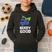 Blueberry Fruit Love Blueberries Berry Good Kids Hoodie thumb 2