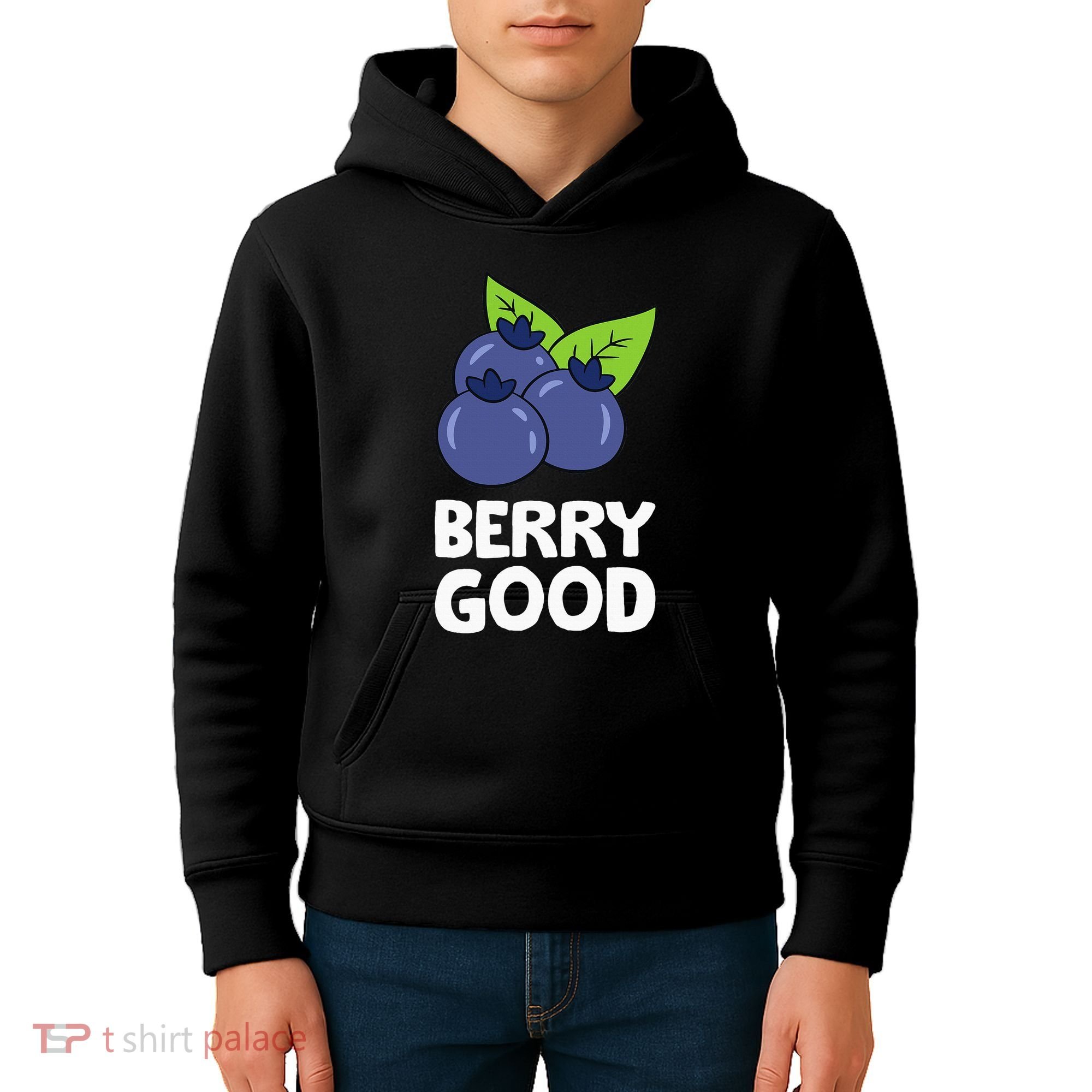 Blueberry Fruit Love Blueberries Berry Good Kids Hoodie