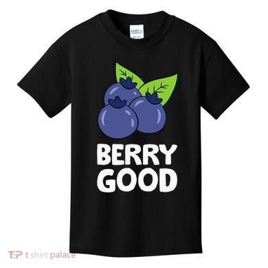 Blueberry Fruit Love Blueberries Berry Good Kids T-Shirt